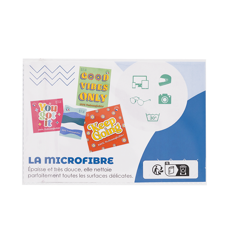 Les essuies-verres microfibre recyclée (100 pièces)
